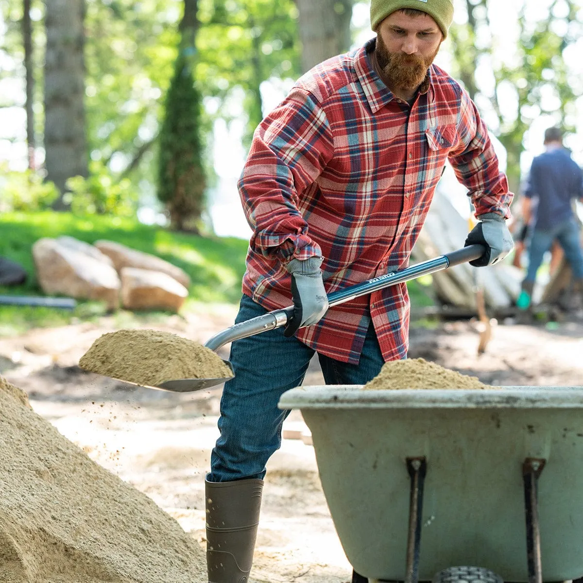 Gemplers Square Point Shovel with Fiberglass Handle