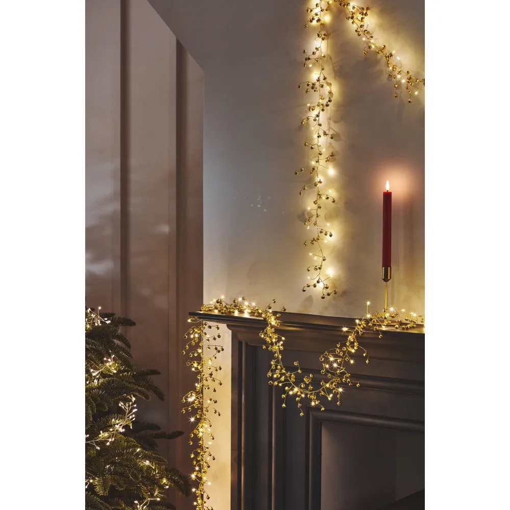 Golden Bells LED Light Garland