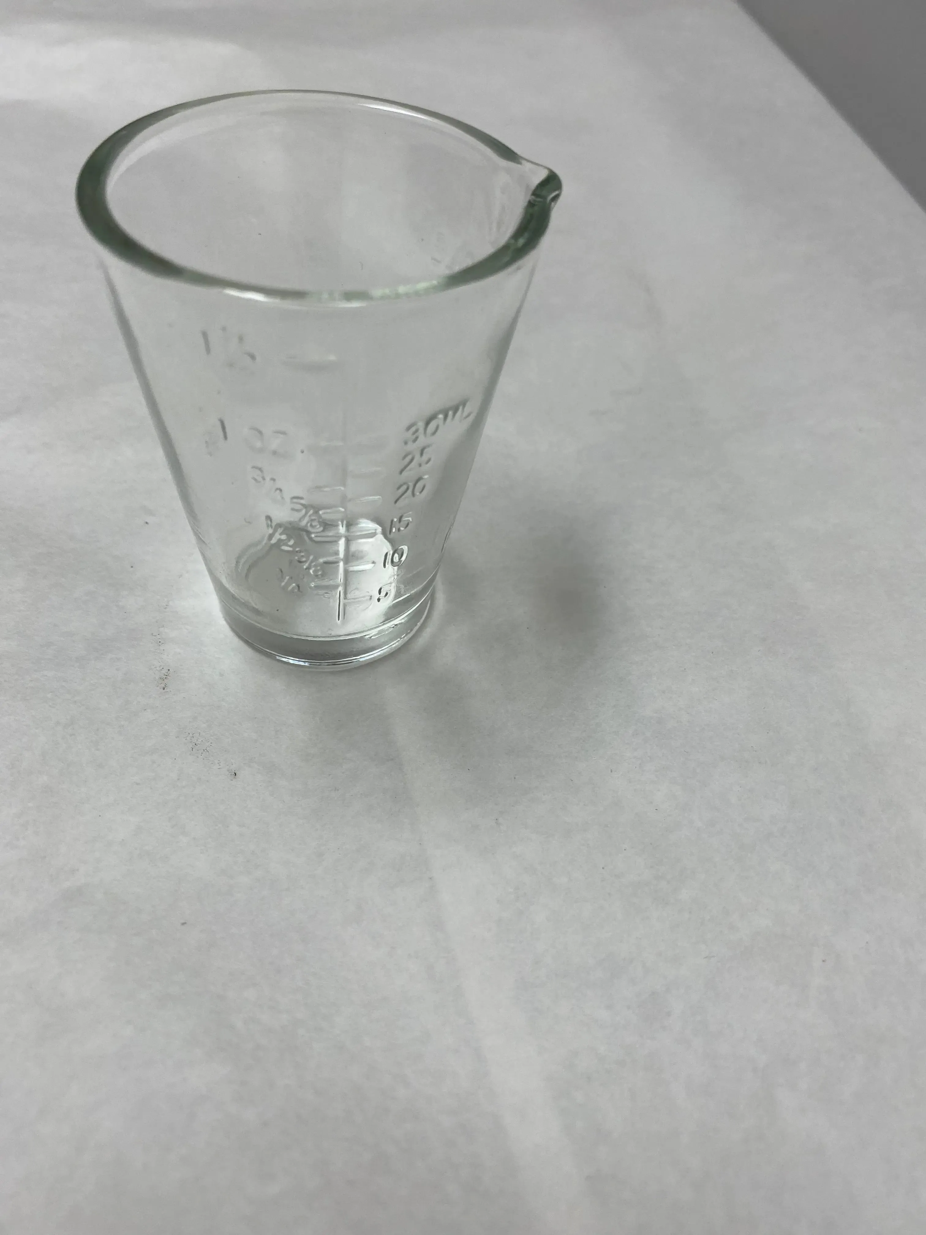 Grafco Vintage Small Measuring Cup Clear Glass 1oz | KMCE-105