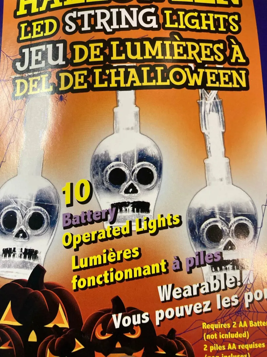 Halloween LED Mini String Lights - Skeleton (10ct)