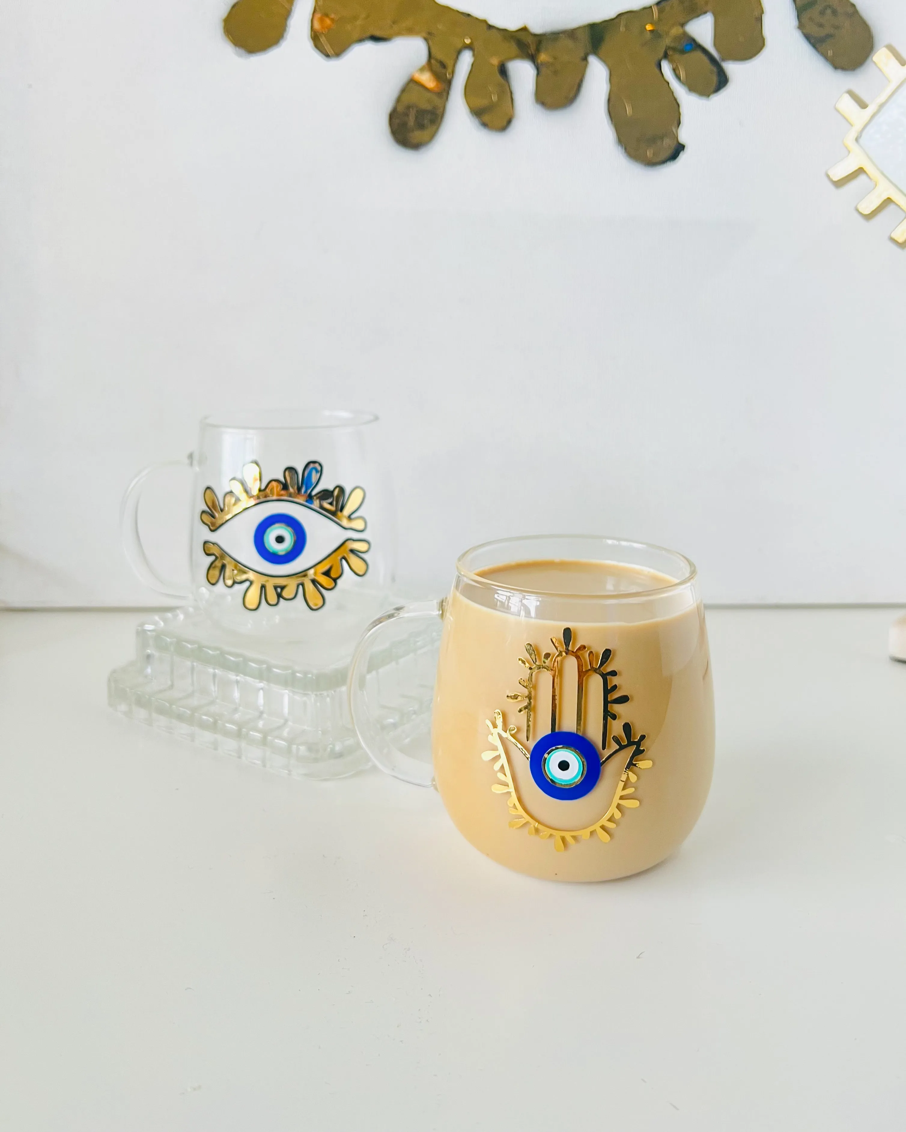 Hamsa Hand With Evil Eye Coffee Cup