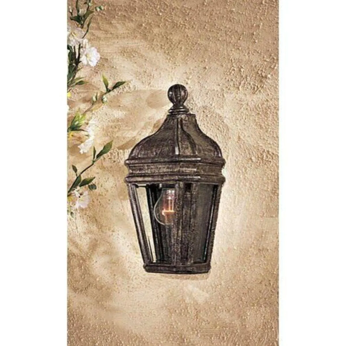 Harrison 15 in. Outdoor Wall Lantern Vintage Rust Finish