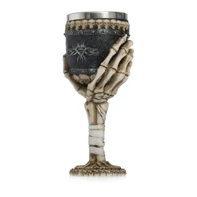 Horrible Death Claw Wine Glass with Stainless Steel and Resin / Vintage Style Bar Drinkware