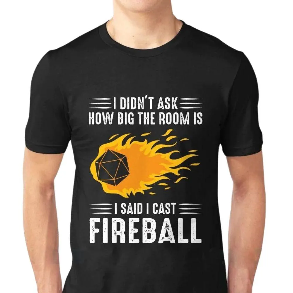 I Said I Cast Fireball Mens Tee: Ideal for tabletop game fans