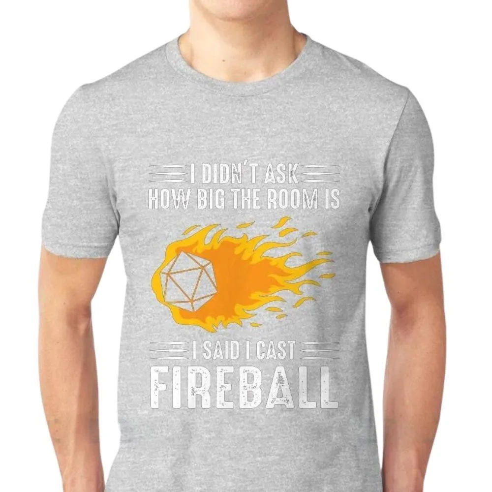 I Said I Cast Fireball Mens Tee: Ideal for tabletop game fans