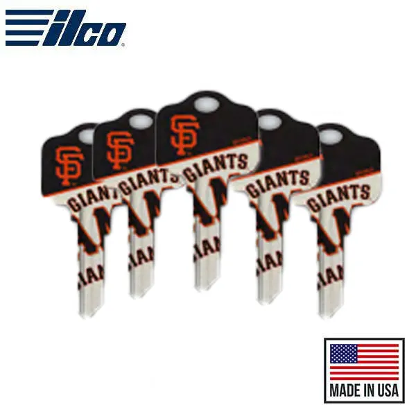 Ilco - MLB TeamKeys - Key Blank - New York Giants - KW1 (5 Pack)