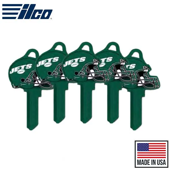 Ilco - NFL TeamKeys - Helmet Edition - Key Blank - New York Jets - SC1 (5 Pack)