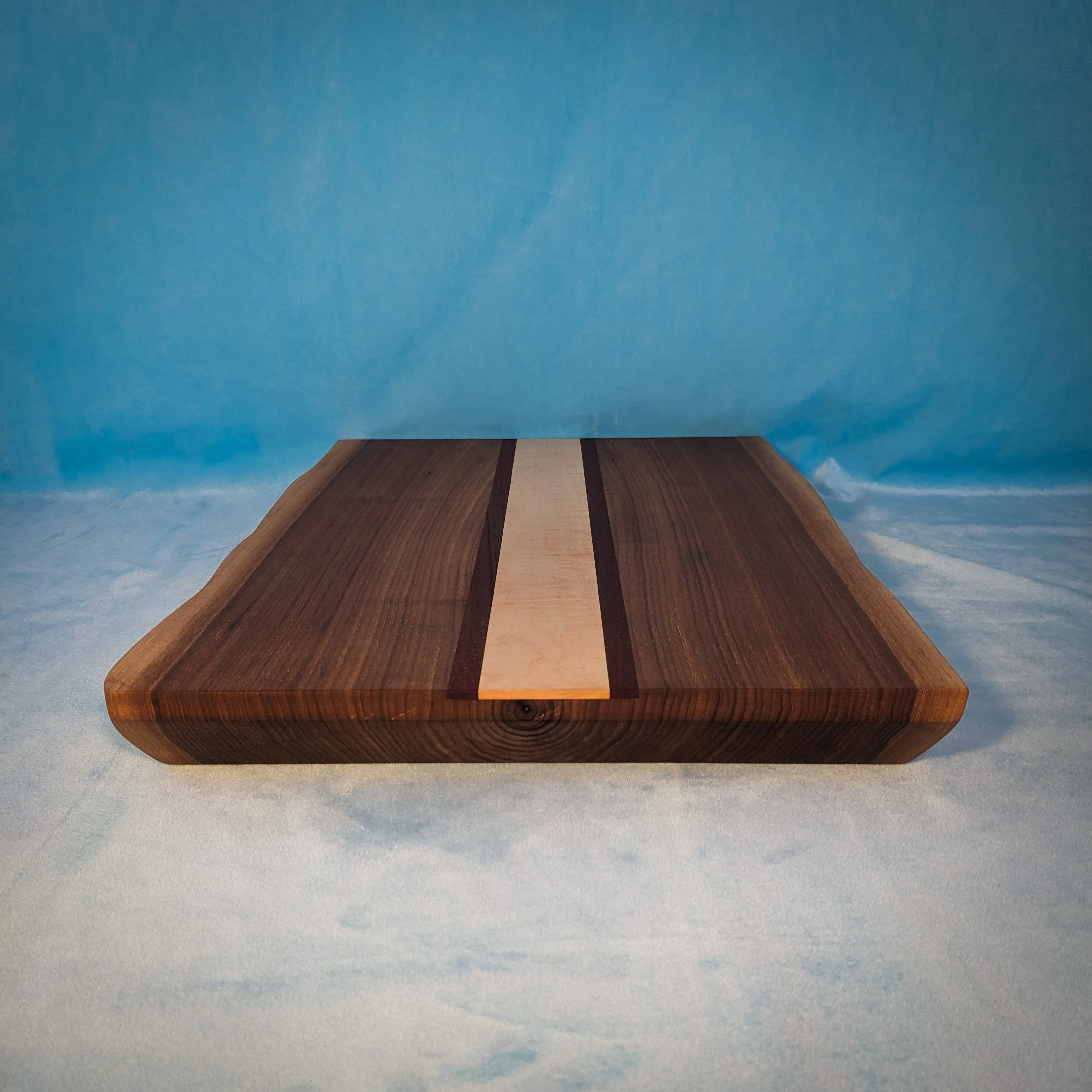 Inlaid Live Edge Walnut Cutting Board