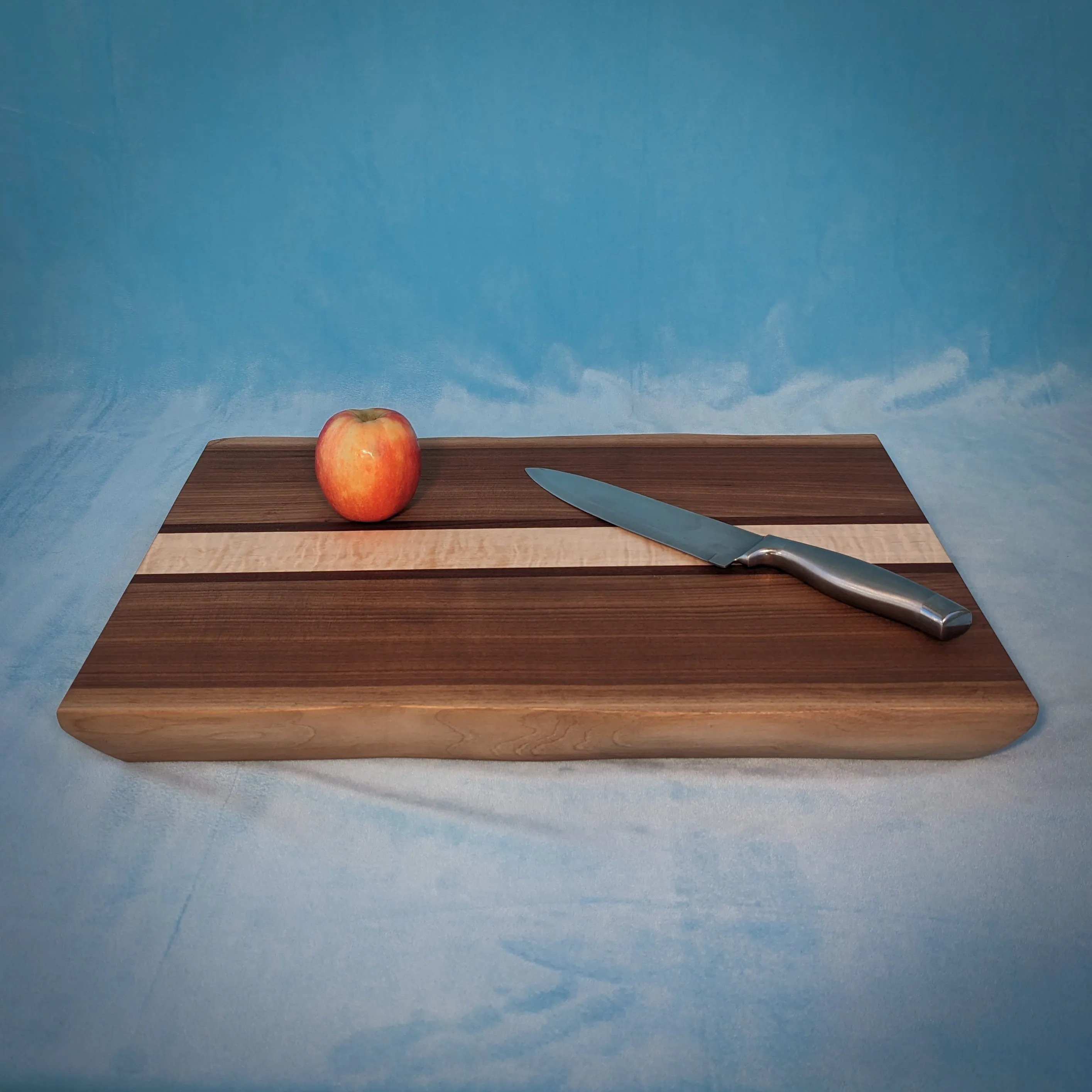 Inlaid Live Edge Walnut Cutting Board