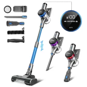 INSE S600 4-in-1 Cordless Vacuum W/Brushless Motor Stick Vacuum Cleaner 23 Kpa for Hard Floors Carpet Pet Hair (Blue)