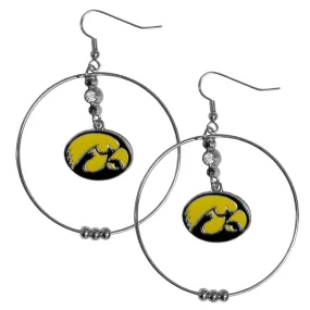 Iowa Hawkeyes 2 Inch Hoop Earrings