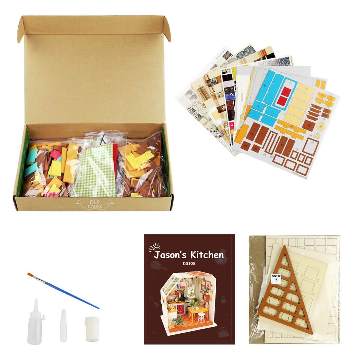 Jason's Kitchen DG105 Cookery DIY Miniature Kit