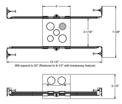 Juno IC1JB 4" IC-Rated New Construction Junction Box Housing