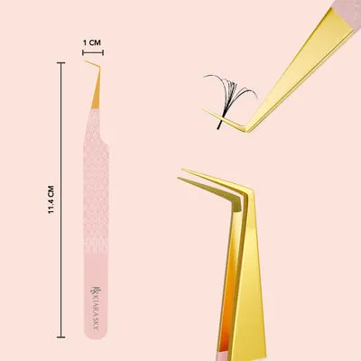 Kiara Sky Tweezer - 90 Angle Fiber Grip