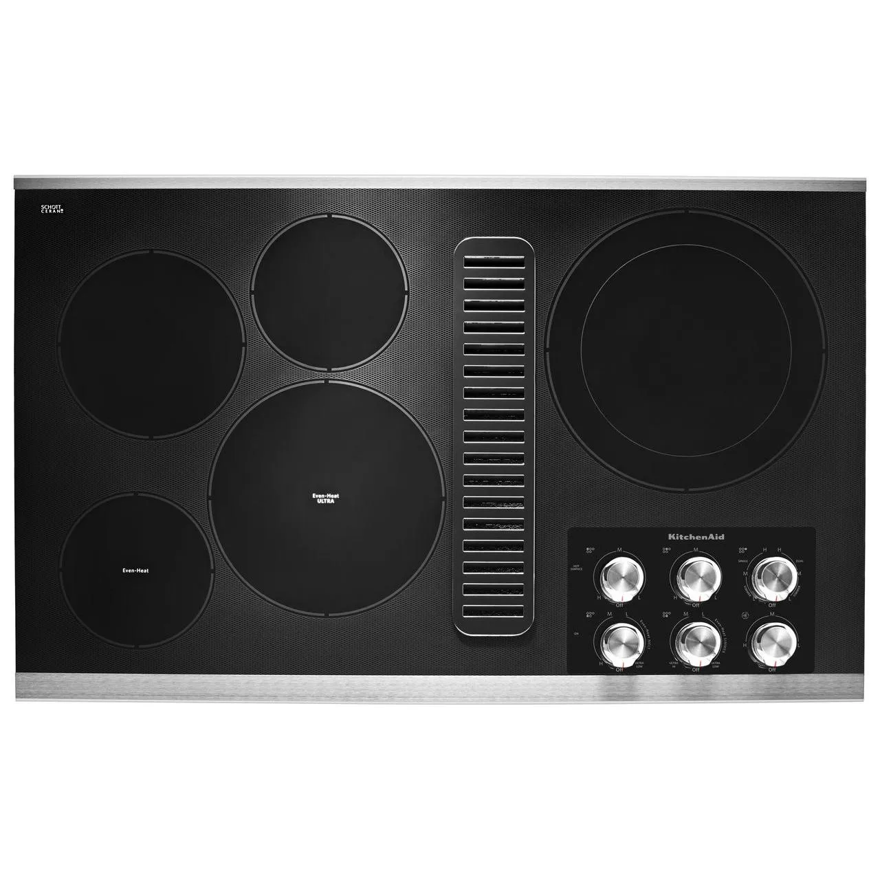 KitchenAid 36-inch Built-in Electric Cooktop with 5 Elements KCED606GSS