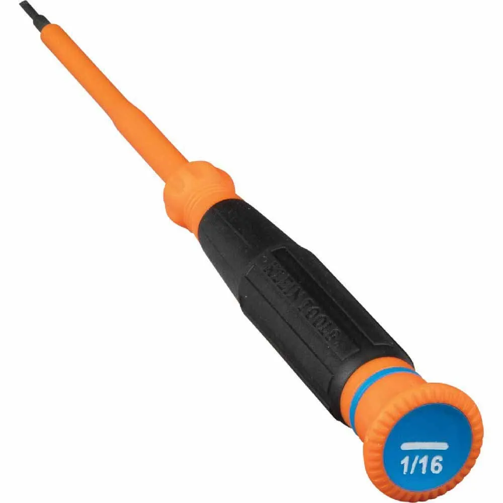 Klein Tools 6273INS Insulated Precision Screwdriver, 1/16" Slotted