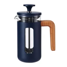 La Cafetiere Pisa 3-Cup 350ml Stainless Steel/Glass French Press (Navy)