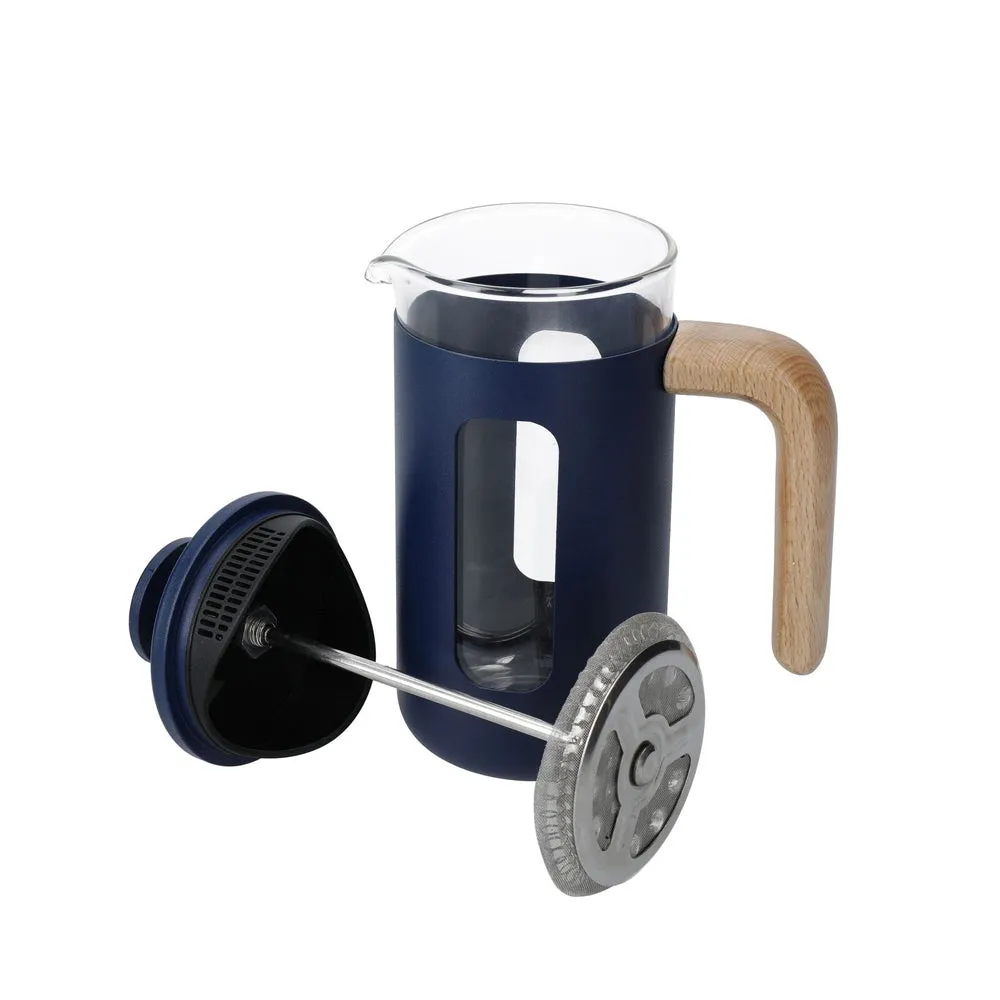 La Cafetiere Pisa 3-Cup 350ml Stainless Steel/Glass French Press (Navy)