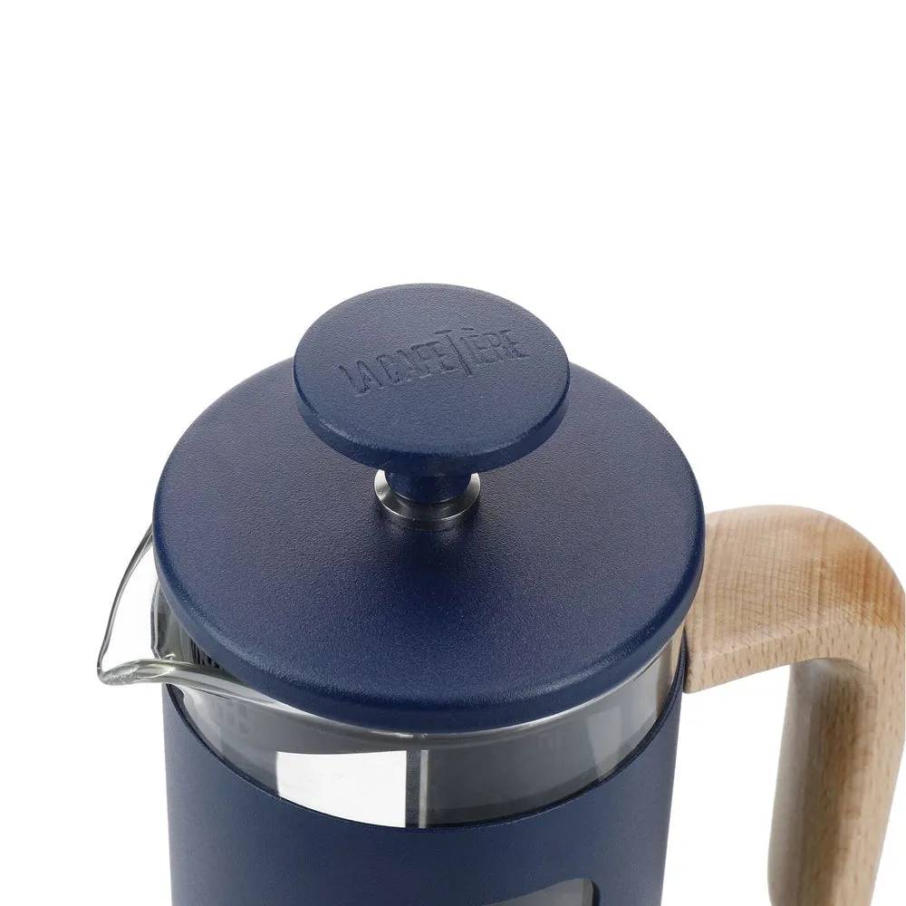 La Cafetiere Pisa 3-Cup 350ml Stainless Steel/Glass French Press (Navy)