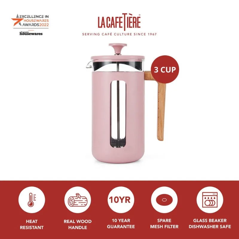 La Cafetiere Pisa Cafetiere 3 Cup Pink