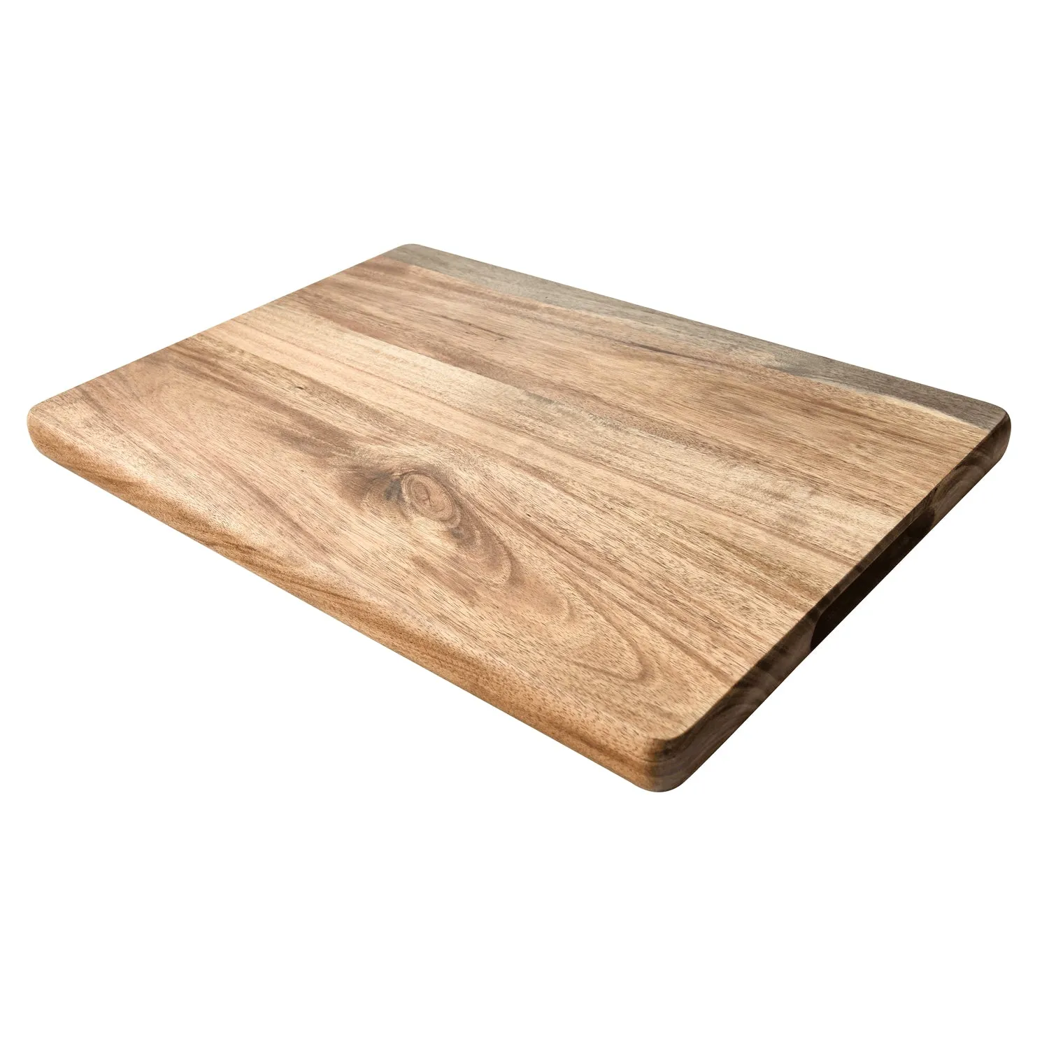 Large Cutting Board & Professional Heavy Duty Butcher Block w/Juice Groove Handle, Pre Oiled