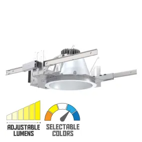 LDN8 Commercial LED Downlight, 3800 Lumens, 30K|35K|40K|50K - Reflector Sold Separately