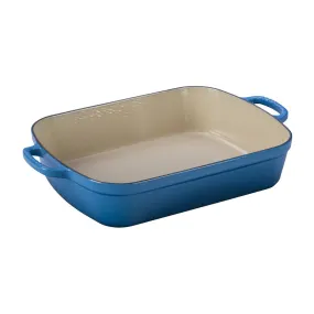 Le Creuset Signature Enameled Cast Iron Rectangular Roasting Pan, 5.25-Quart, Marseille