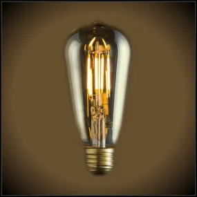 LED Filament ST19 Vintage Bulb - 6.5 Watt - 60 Watt Equal - Dimmable