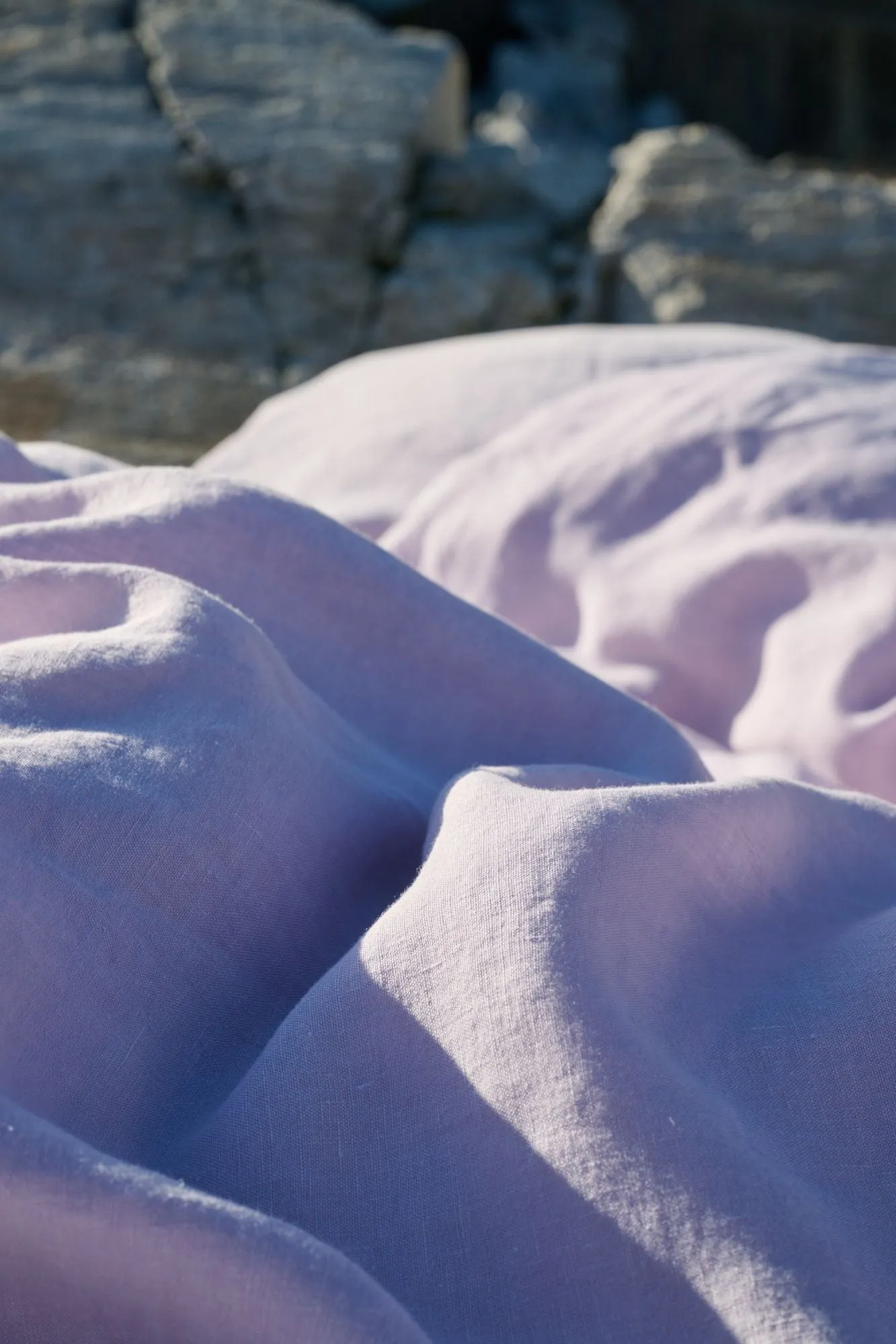 linen bed sheets - linus - lavender