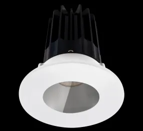 Lotus LED-2-S15W-5CCT-2RRCH-2RST-24D 2 Inch Round Recessed LED 15 Watt Designer Series - 5CCT Selectable - 1000 Lumen - 24 Degree Beam Spread - Chrome Reflector - Shower Trim