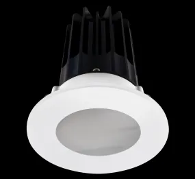 Lotus LED-2-S15W-5CCT-2RRWH-2RST 2 Inch Round Recessed LED 15 Watt Designer Series - 5CCT Selectable - 1000 Lumen - White Reflector - Shower Trim