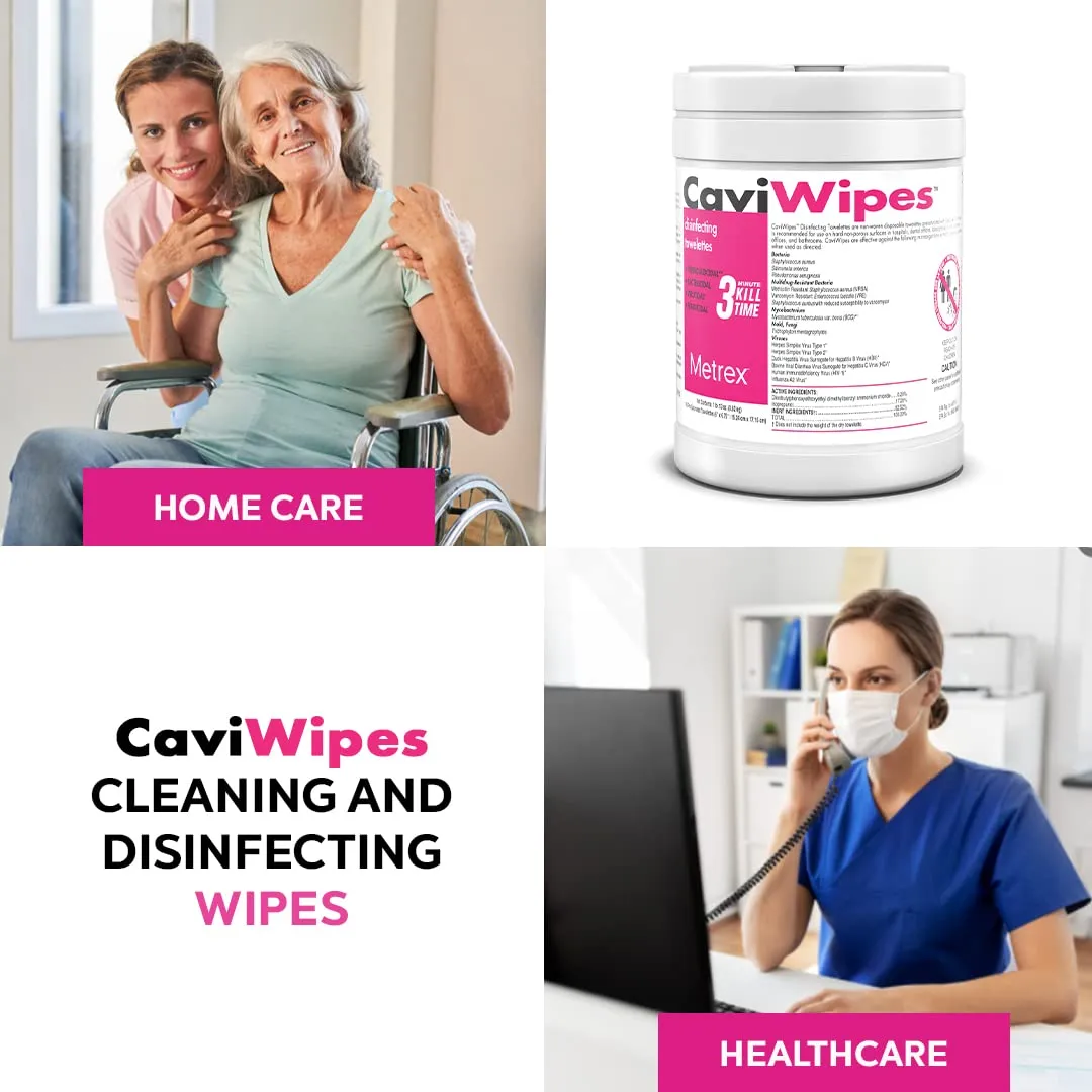 Metrex CaviWipes Surface Disinfectant Wipes (160 wipes)