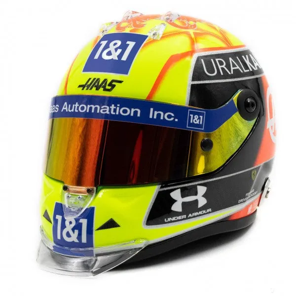 Mick Schumacher Mini Helmet, 1:2 scale, Yellow, 2021