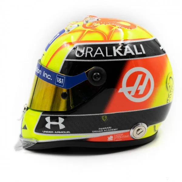 Mick Schumacher Mini Helmet, 1:2 scale, Yellow, 2021