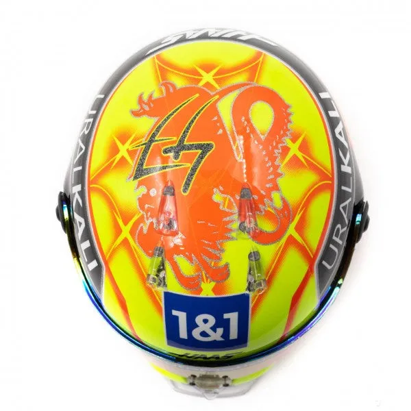 Mick Schumacher Mini Helmet, 1:2 scale, Yellow, 2021