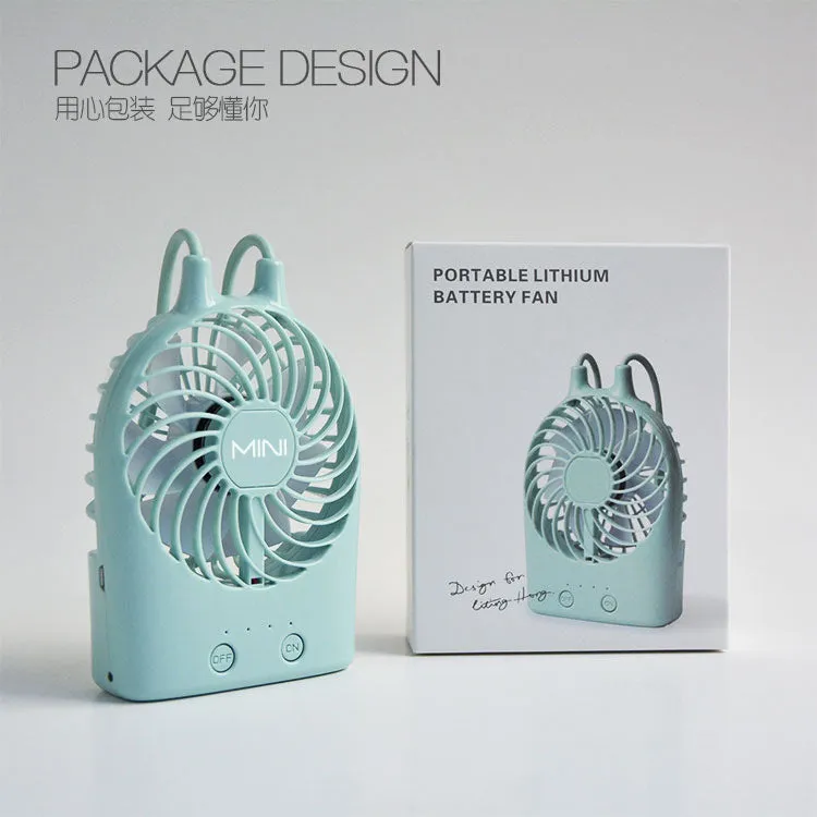 Mini Fan Hanging Neck Creative Portable Charging Student Handheld USB Fan