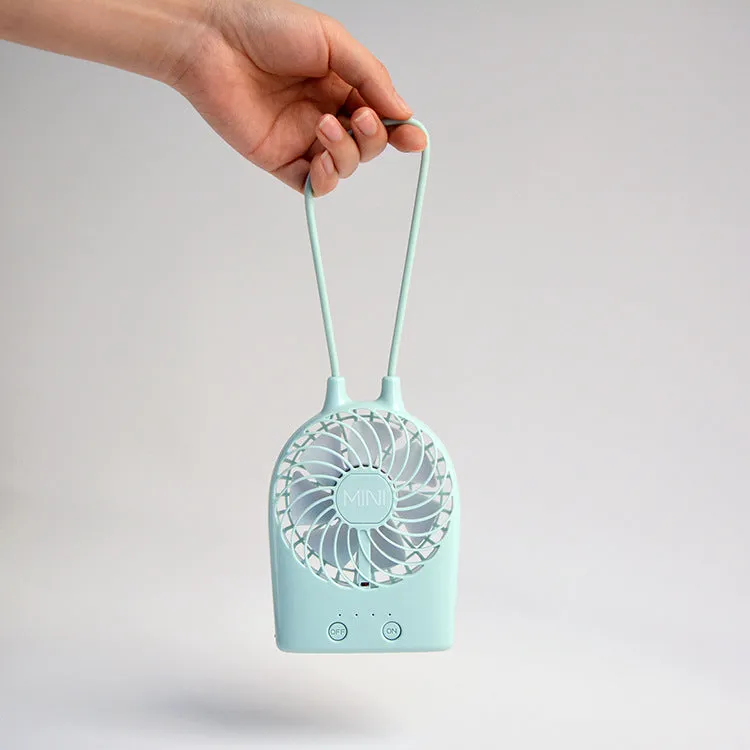 Mini Fan Hanging Neck Creative Portable Charging Student Handheld USB Fan