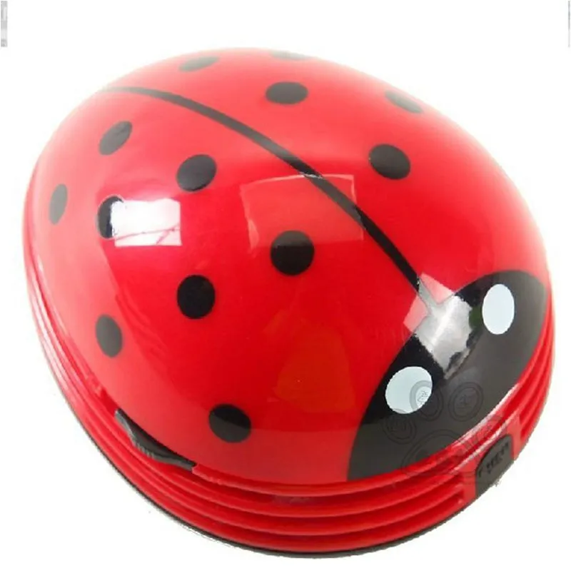 Mini Ladybug Desktop Coffee Table Vacuum Cleaner Dust Collector for Home Office