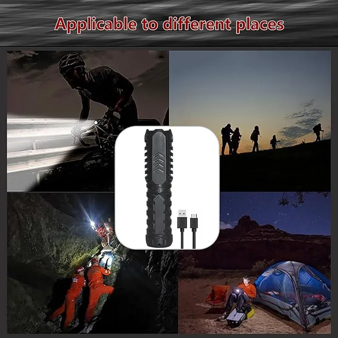 Mini Portable Multi Function Bright Flashlight with 3 Modes, LED Flashlight