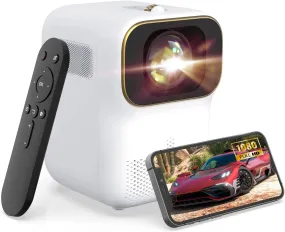 Mini Projector, WiFi Native 1080P Portable Projector, Outdoor or indoor use with Built-in 3W Dual Speaker with HDMI for TV Stick, iOS, Androidj