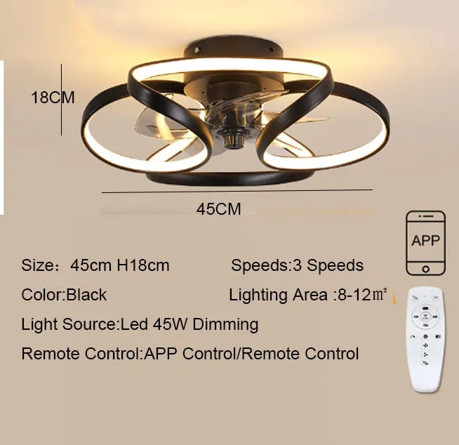 Modern Invisible Fan Ceiling Light