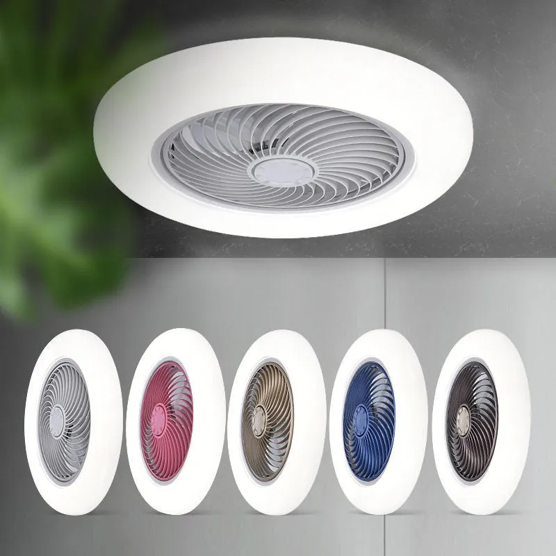 Modern Lux Flush Mounted Silent Retractable Fan Light