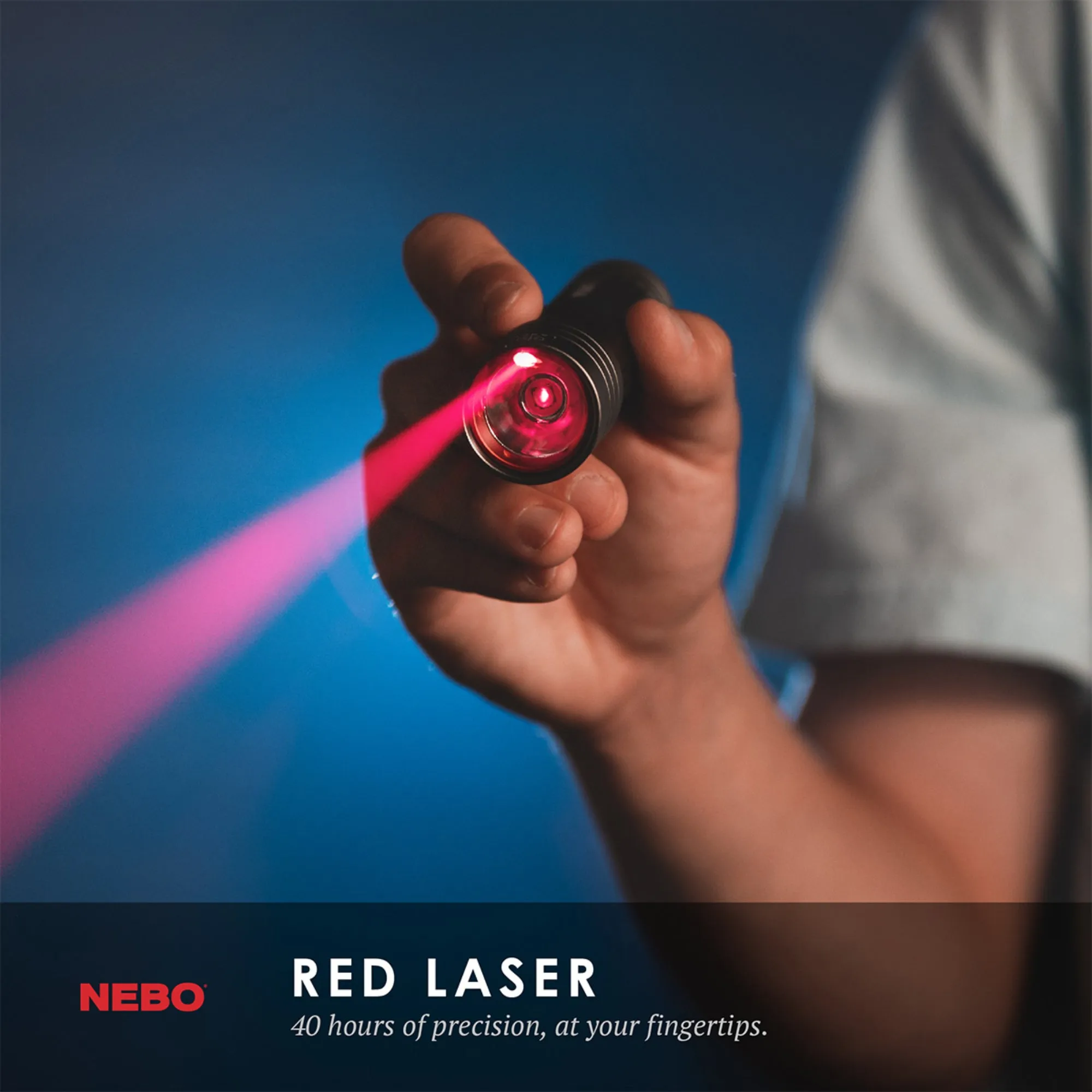 Nebo CSI Flashlight 250 Lumen LED Light with Magnetic Base and Red Laser