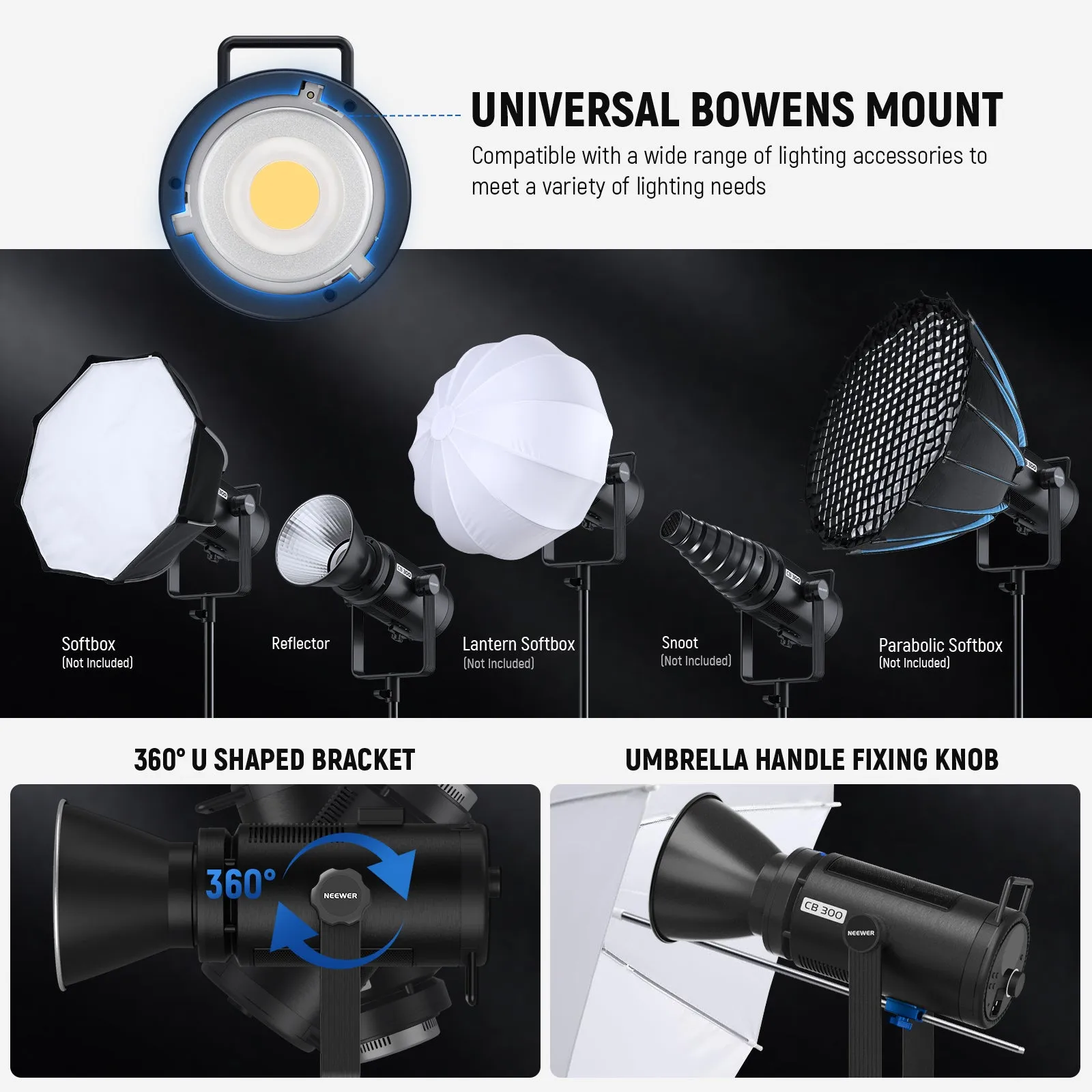 NEEWER CB300 300W LED Video Light