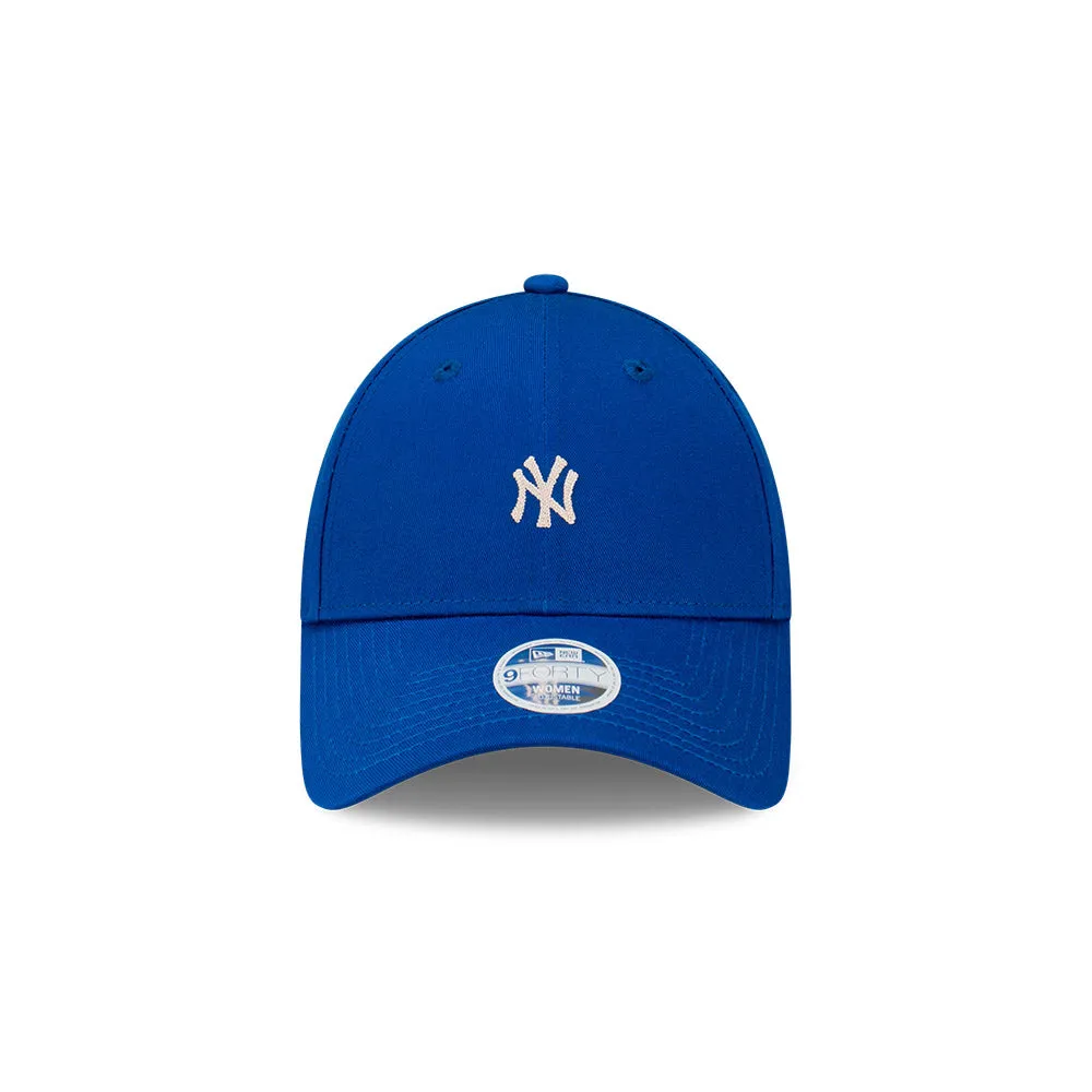 New Era Womens 9Forty Clothstrap MLB Seasonal Mini Chain Stitch New York Yankees Light Royal