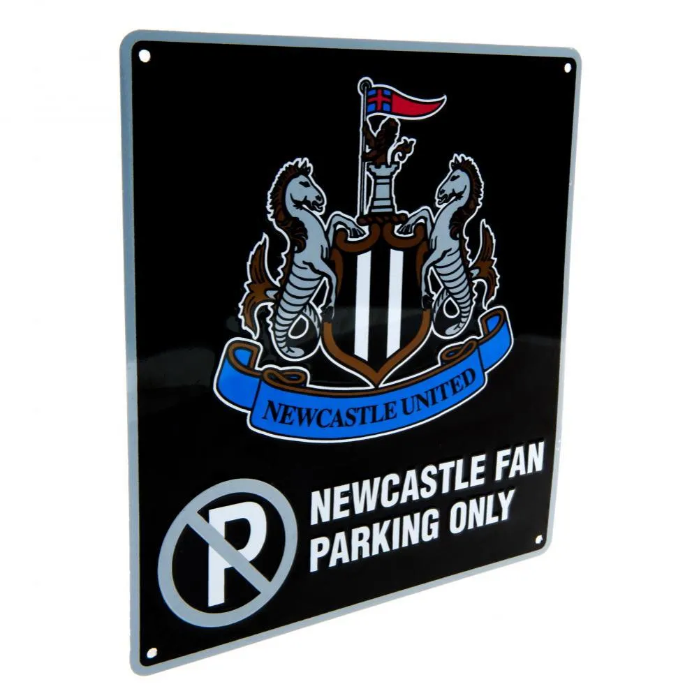 Newcastle United FC No Parking Sign