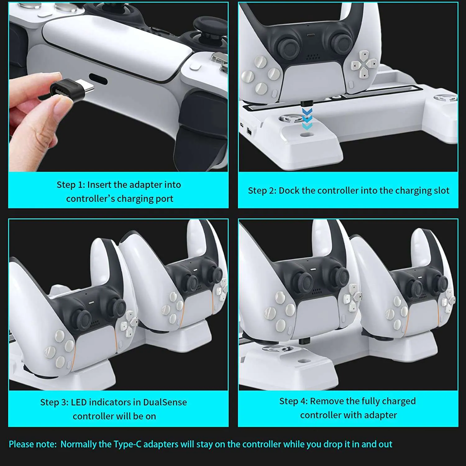 NexiGo Vertical Stand with Cooling Fans for PS5