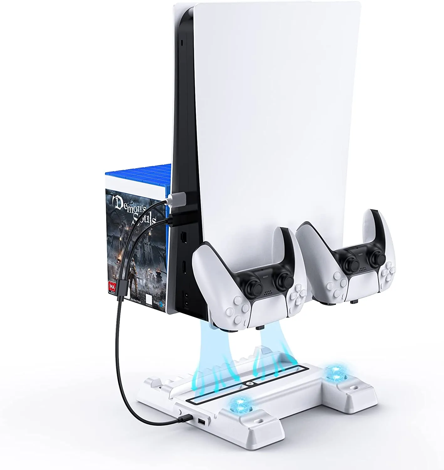 NexiGo Vertical Stand with Cooling Fans for PS5