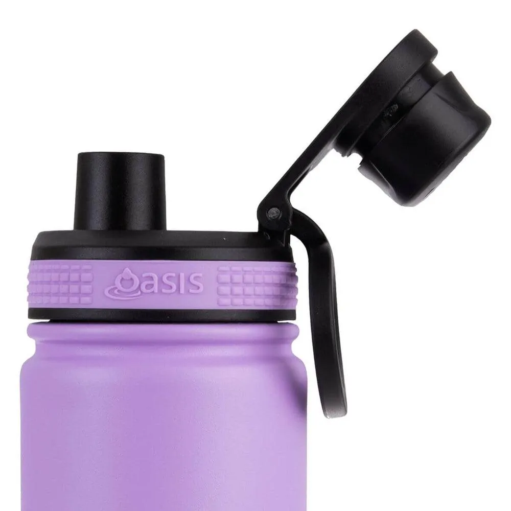 Oasis 550ml Insulated Challenger Water Bottle Lavender