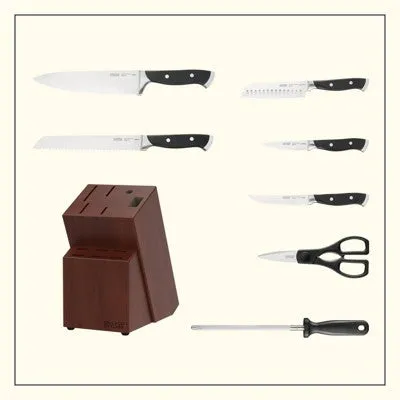 Open Box - Chicago Cutlery 13pc Block Knife Set Armitage Brown